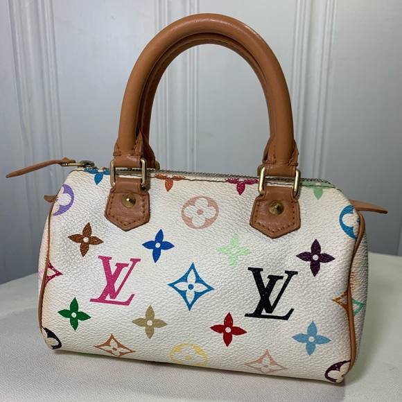 Louis Vuitton Handbags - Murakami Speedy Nano Mini Multicolore White